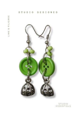 Lime & Filigree: Studio Essentials Handcrafted Drop Earrings